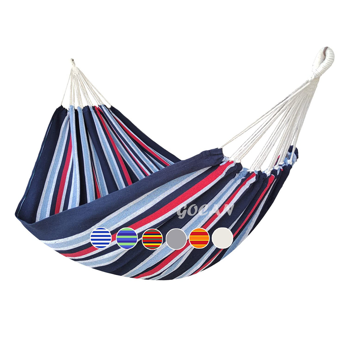 GOCAN front view of hammock showing full bed and comfortable space