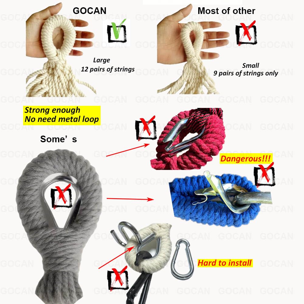 GOCAN packed hammock in drawstring bag for easy transport