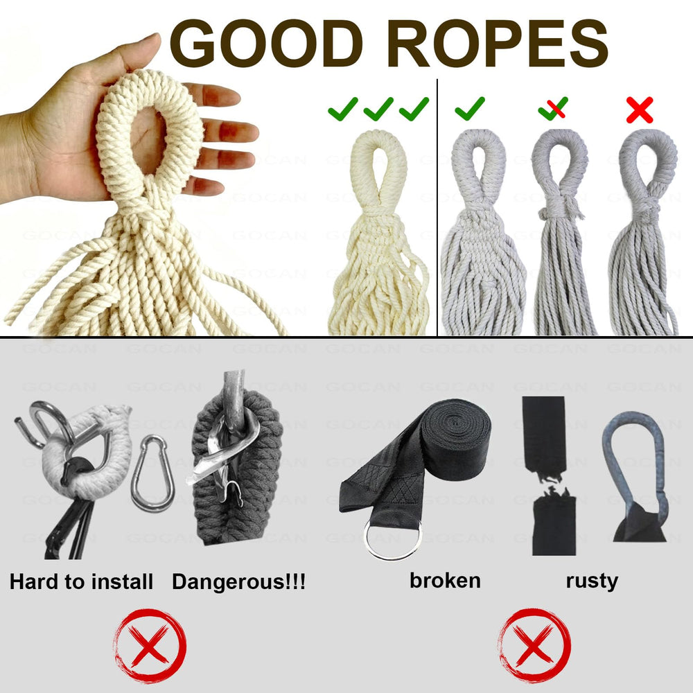 GOCAN hammock size comparison with measuring tape showing dimensions and scale