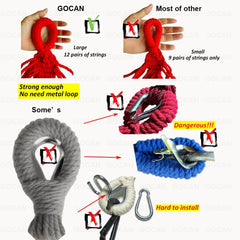 GOCAN hammock folded in carry bag for easy transport