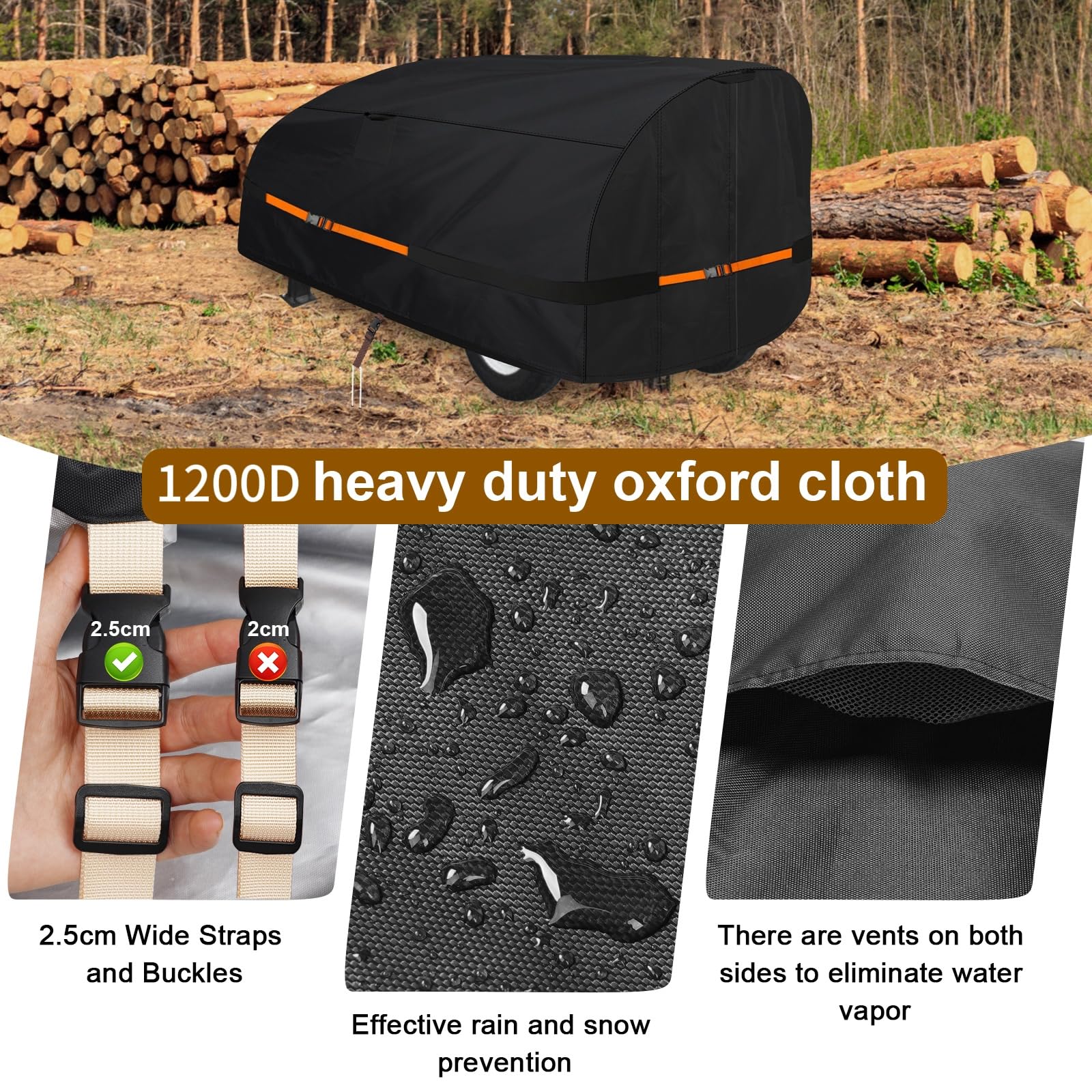 Goctoke cover anchored with stakes providing windproof stability