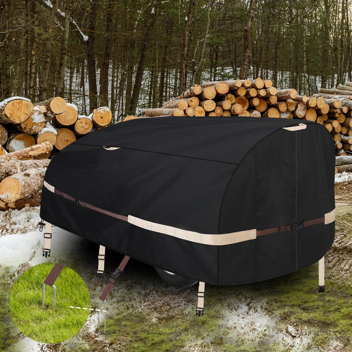 Goctoke front view cover protecting splitter, durable weather protection
