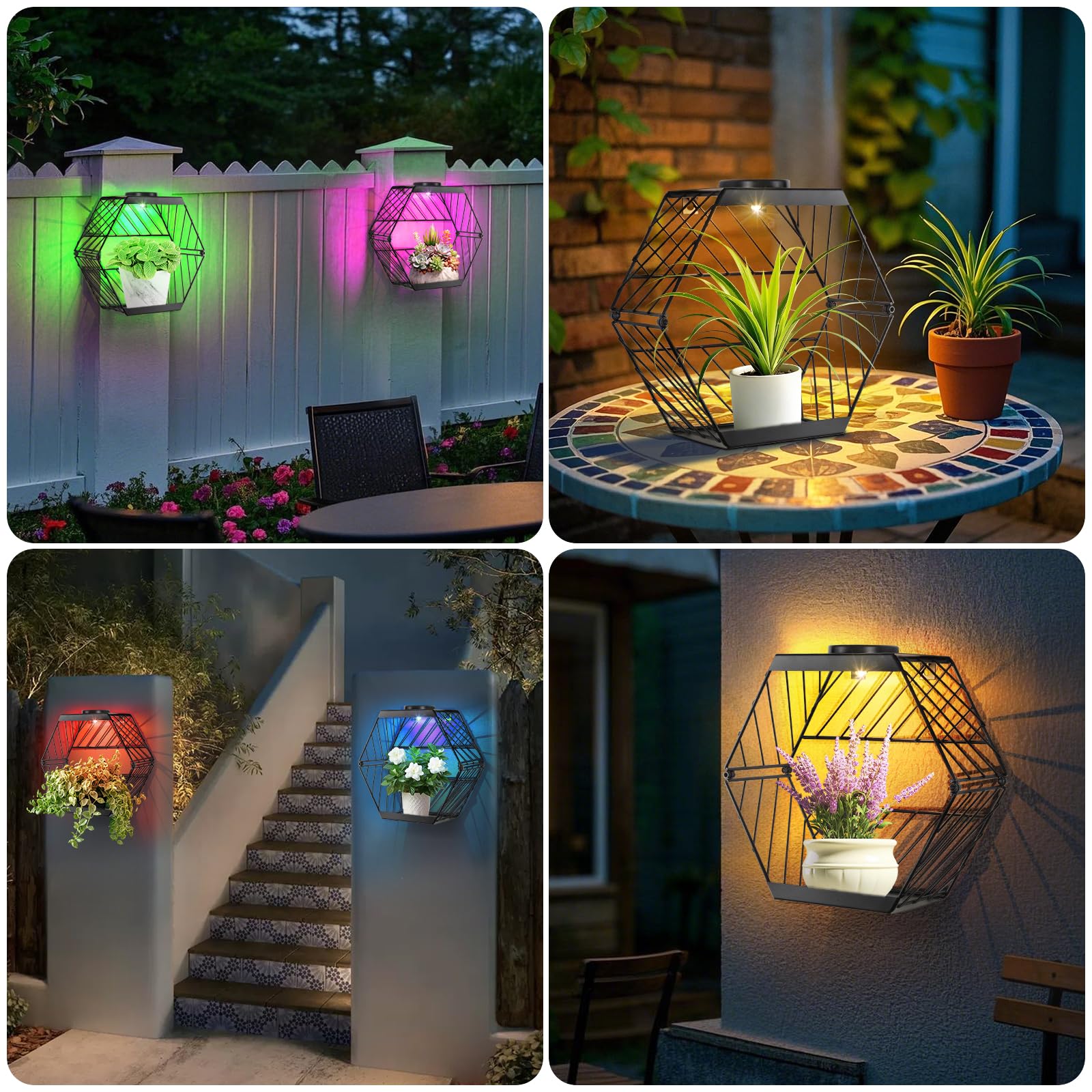 GOESWELL balcony lifestyle with multiple stands creating layered plant display