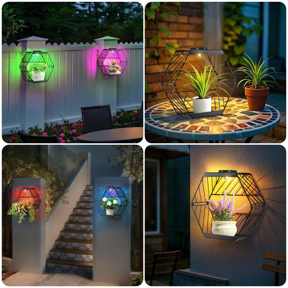 GOESWELL balcony lifestyle with multiple stands creating layered plant display
