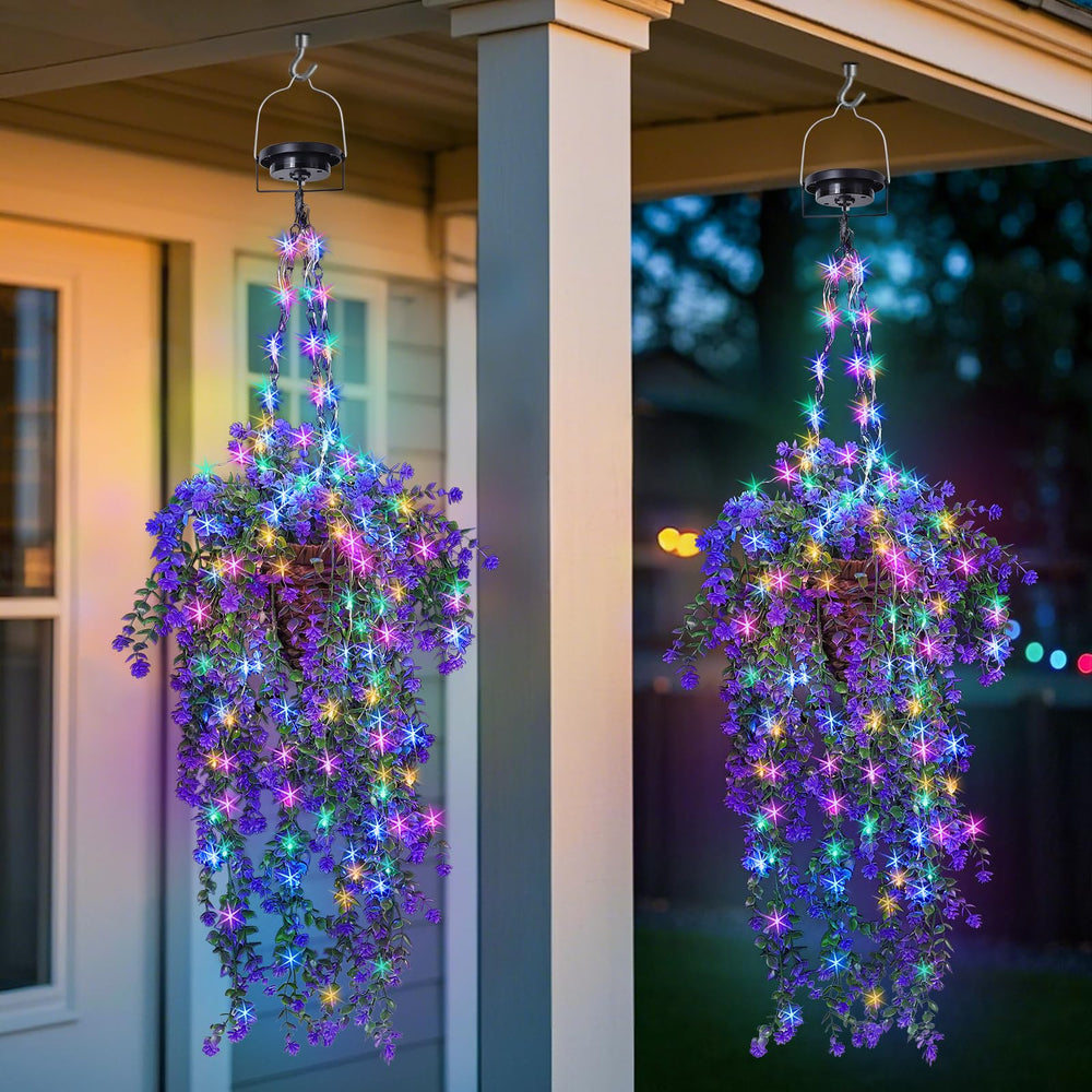GOESWELL mounted on garden fence adding colorful decoration