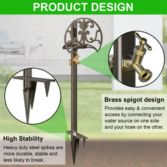 GOFORWILD base and spiky feet detail for stable outdoor placement benefit