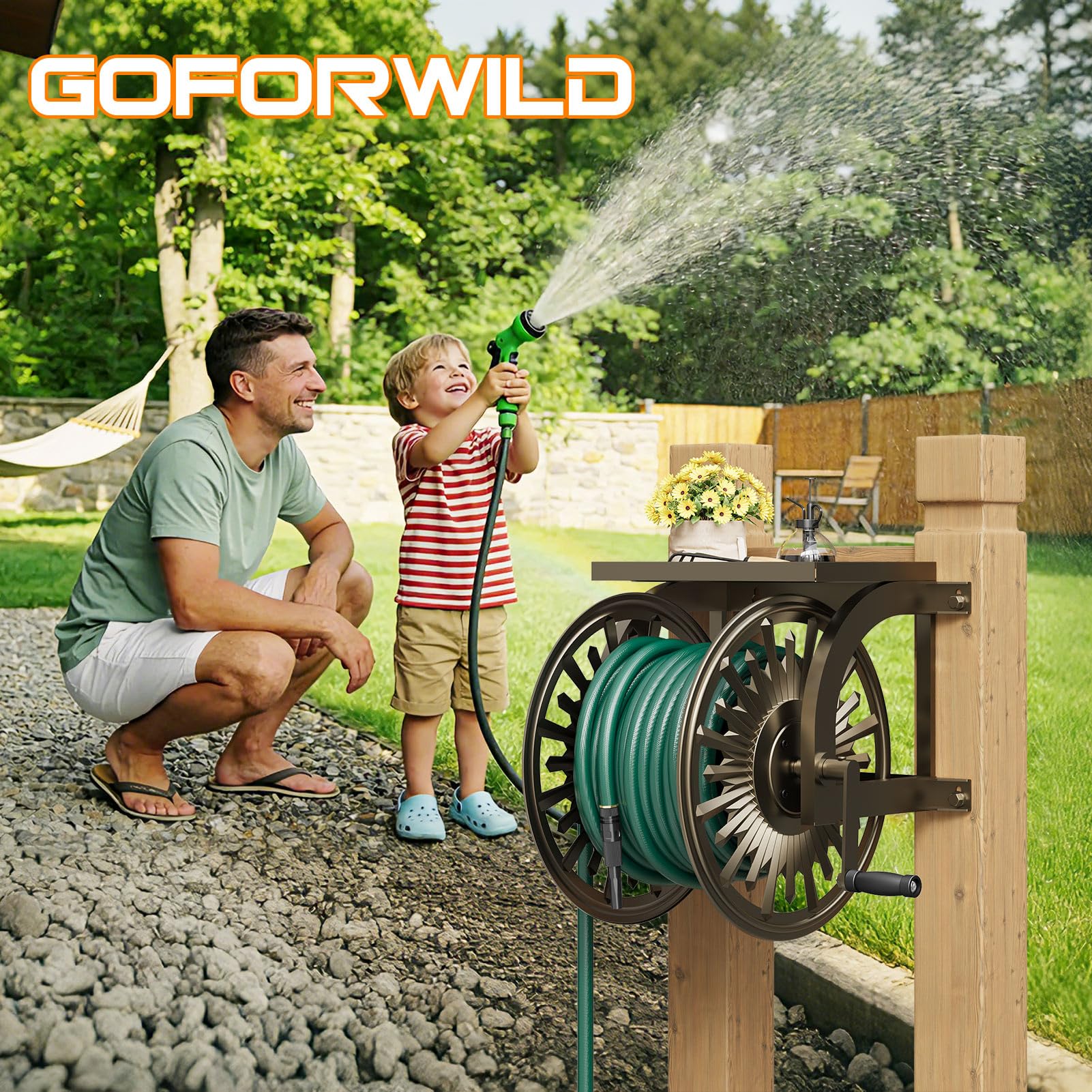 GOFORWILD brackets and mounting hardware detail enabling quick installation benefit