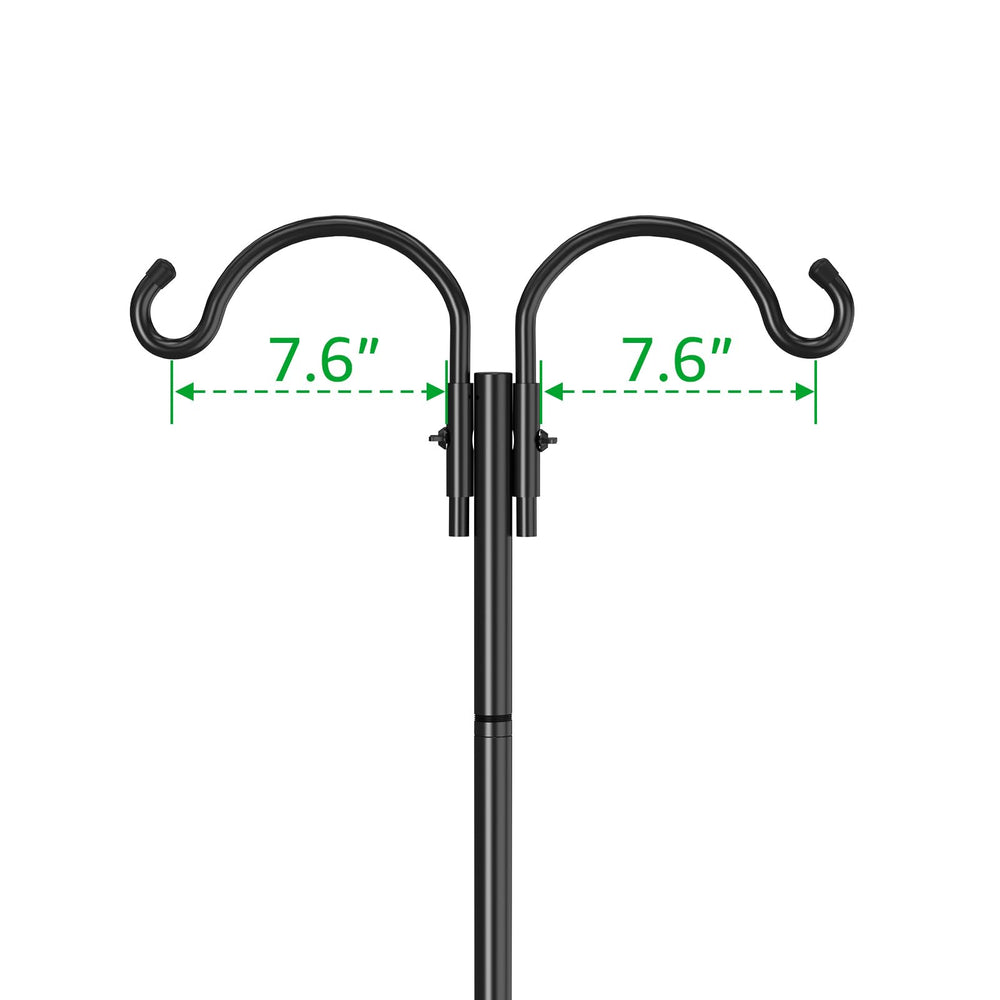 GOFORWILD double curved hook top holding two items for flexible hanging