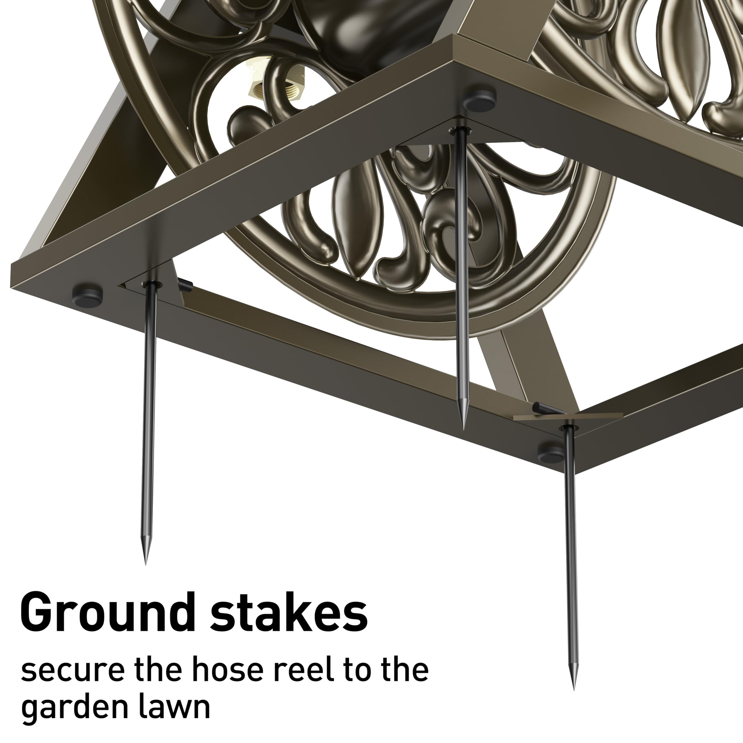 GOFORWILD reel in garden shows neat decorative storage benefit