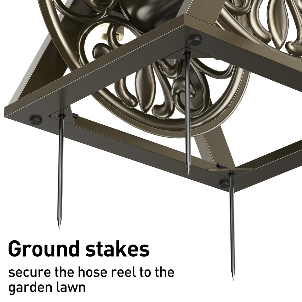 GOFORWILD reel in garden shows neat decorative storage benefit