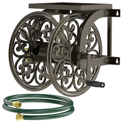 GOFORWILD front view mounted reel showing tidy hose storage benefit