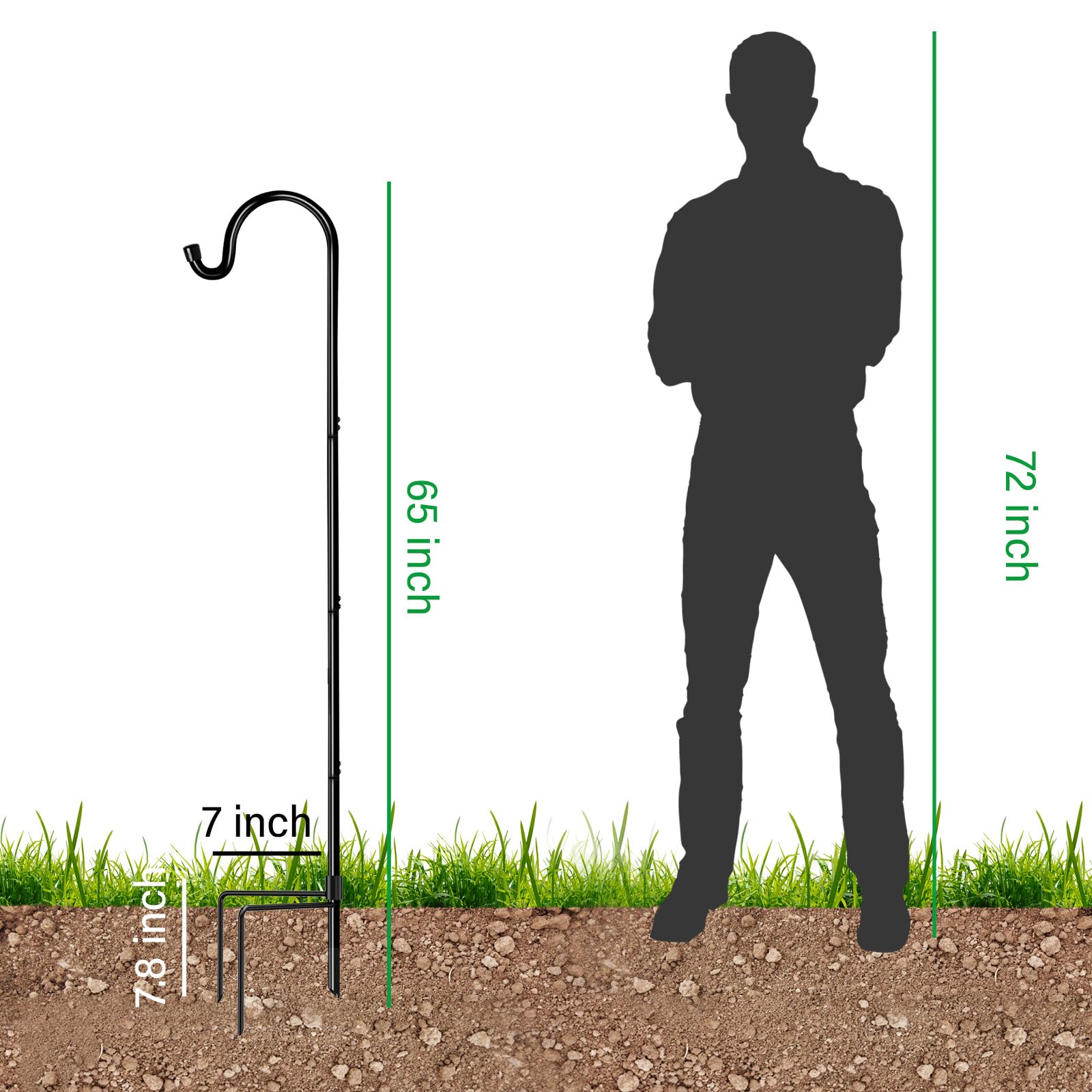 GOFORWILD hook with solar lantern illustrating evening lighting and hands-free ambiance