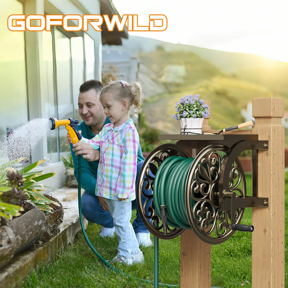 GOFORWILD hose loaded side profile illustrating tangle-free storage