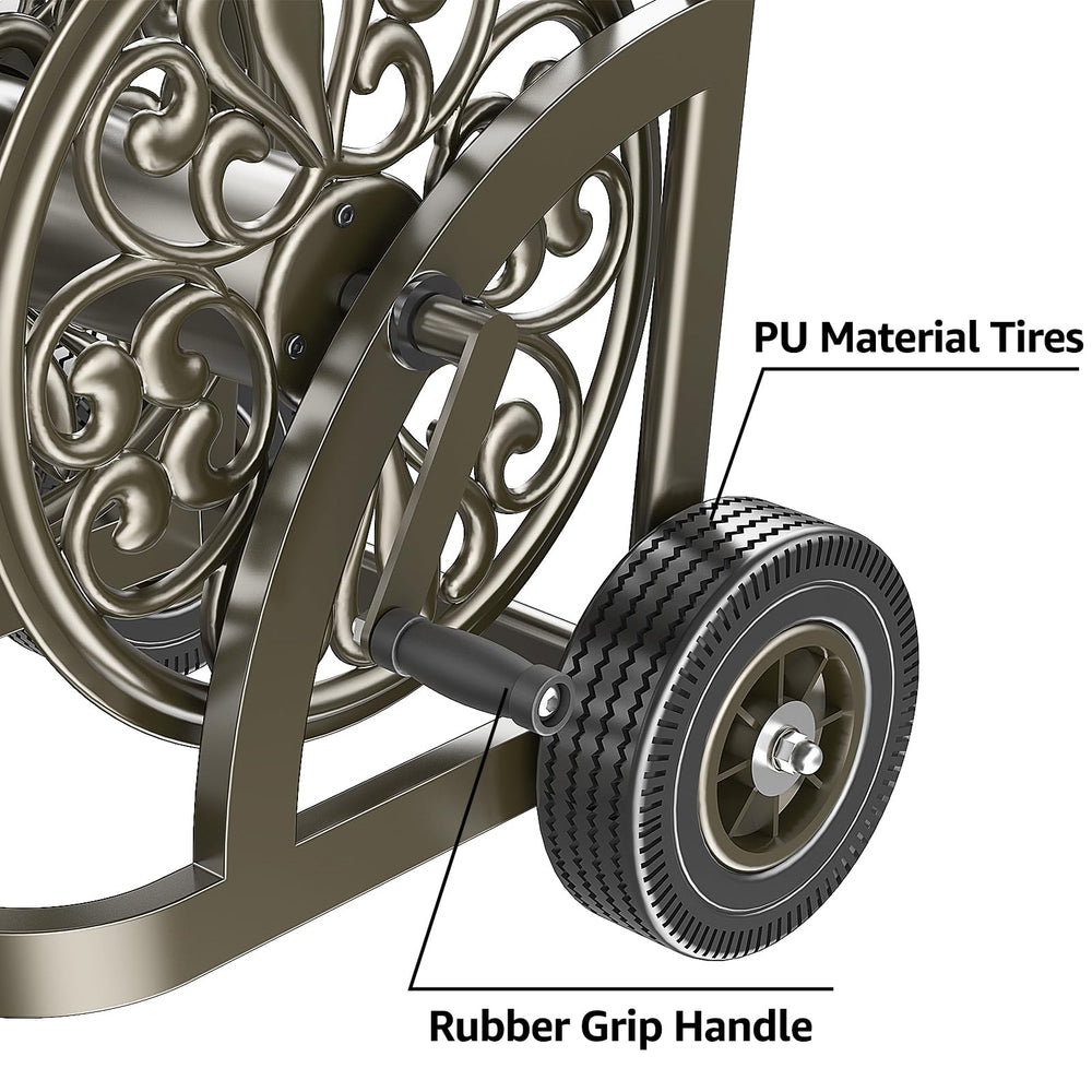 GOFORWILD pneumatic wheel detail for stable movement over rough ground