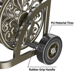 GOFORWILD pneumatic wheel detail for stable movement over rough ground