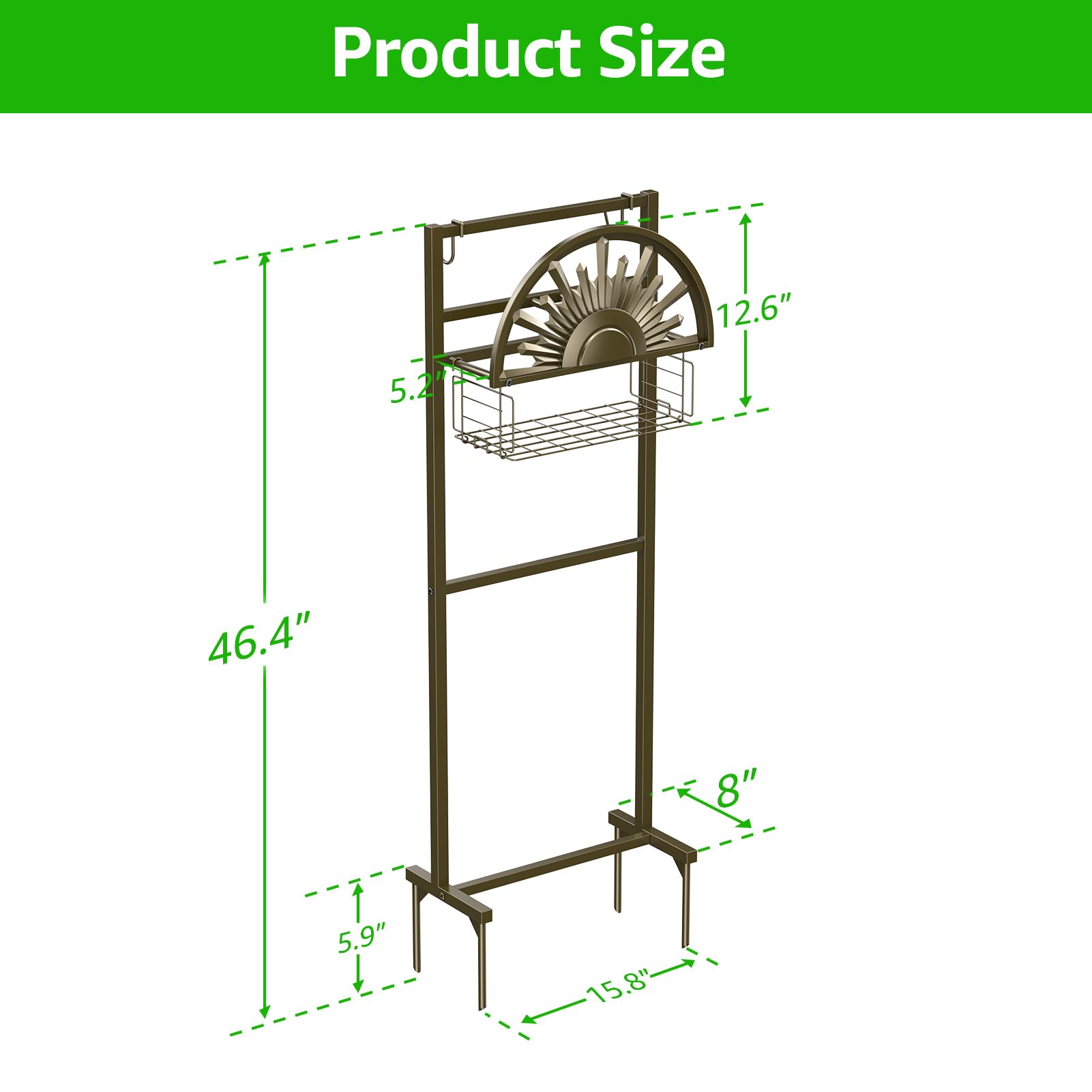 GOFORWILD stabilized four-point base anchored securely for upright support