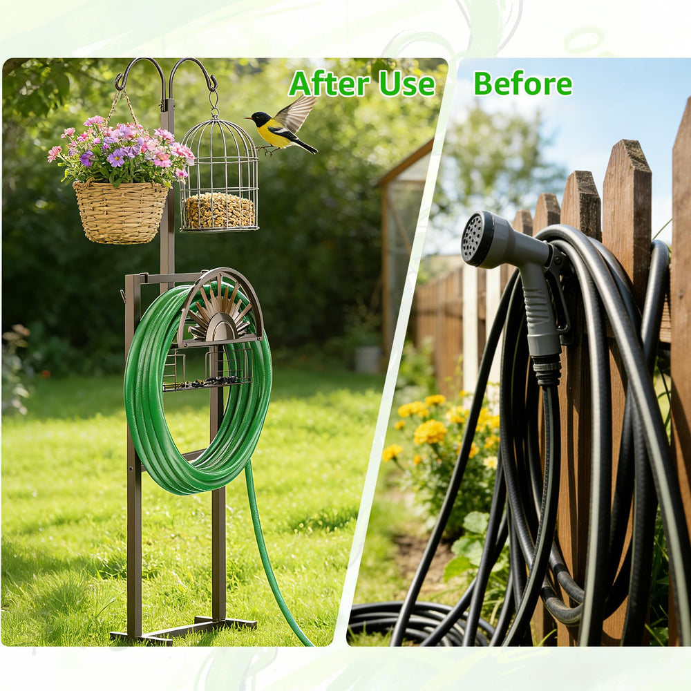 GOFORWILD lifestyle patio display with feeder and lights showing multiuse value