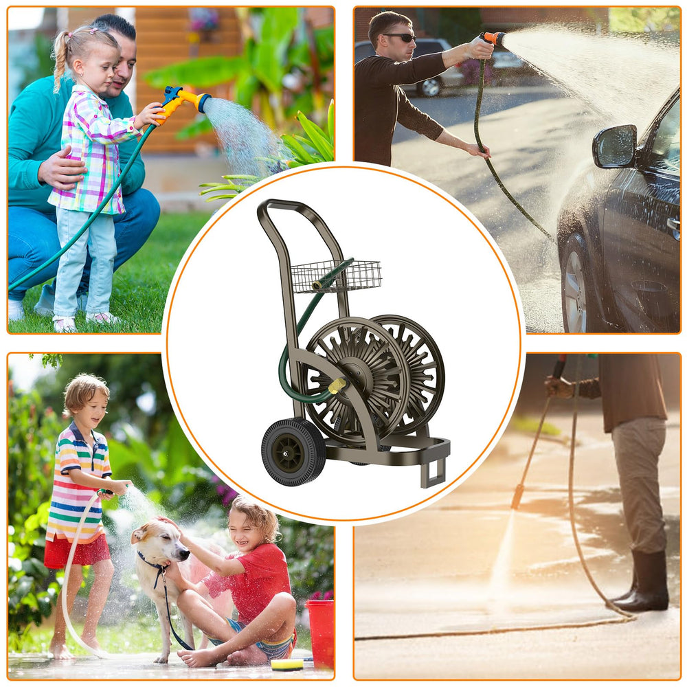 GOFORWILD non-slip crank handle close-up illustrating effortless rewinding
