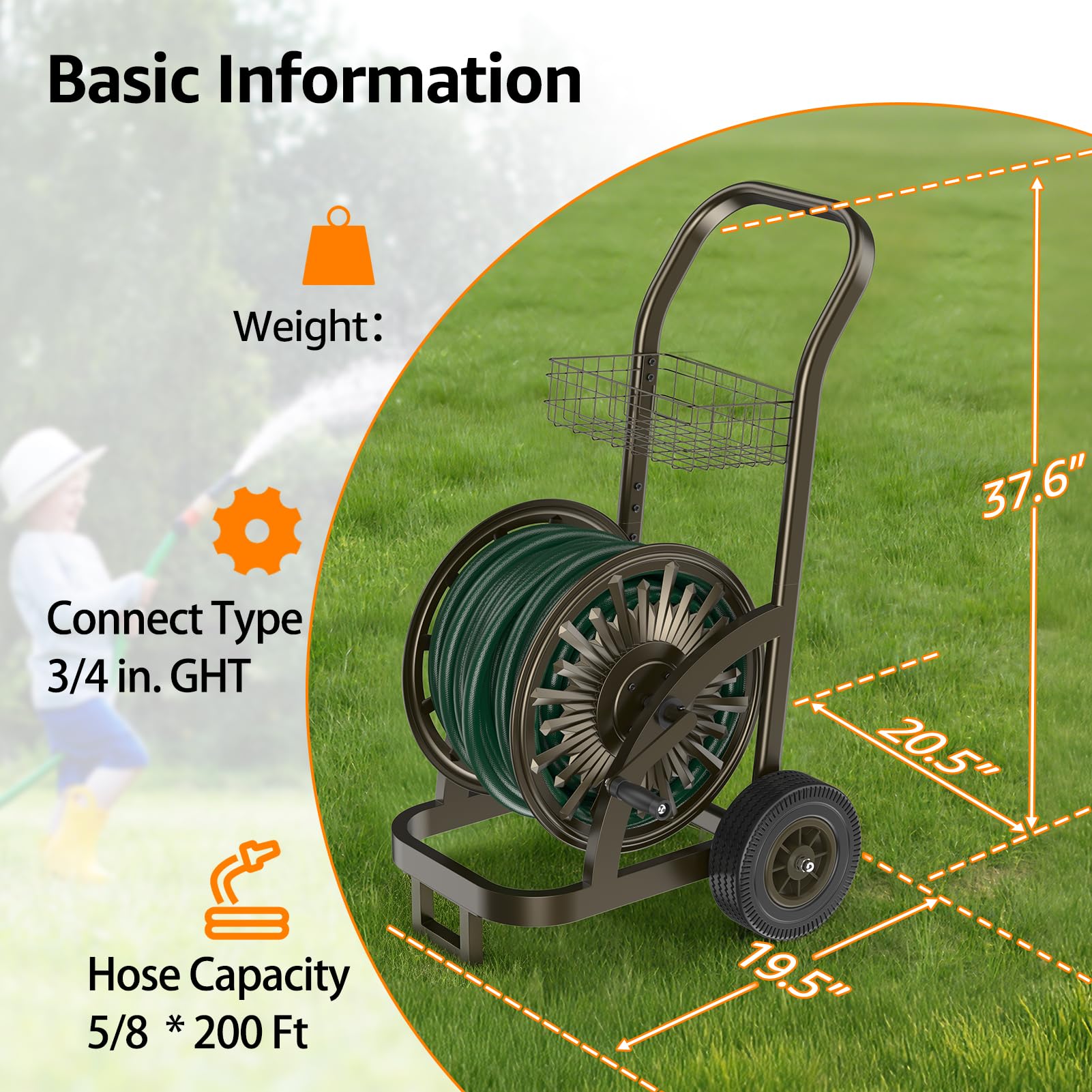 GOFORWILD pneumatic wheel on uneven ground showing easy mobility benefit