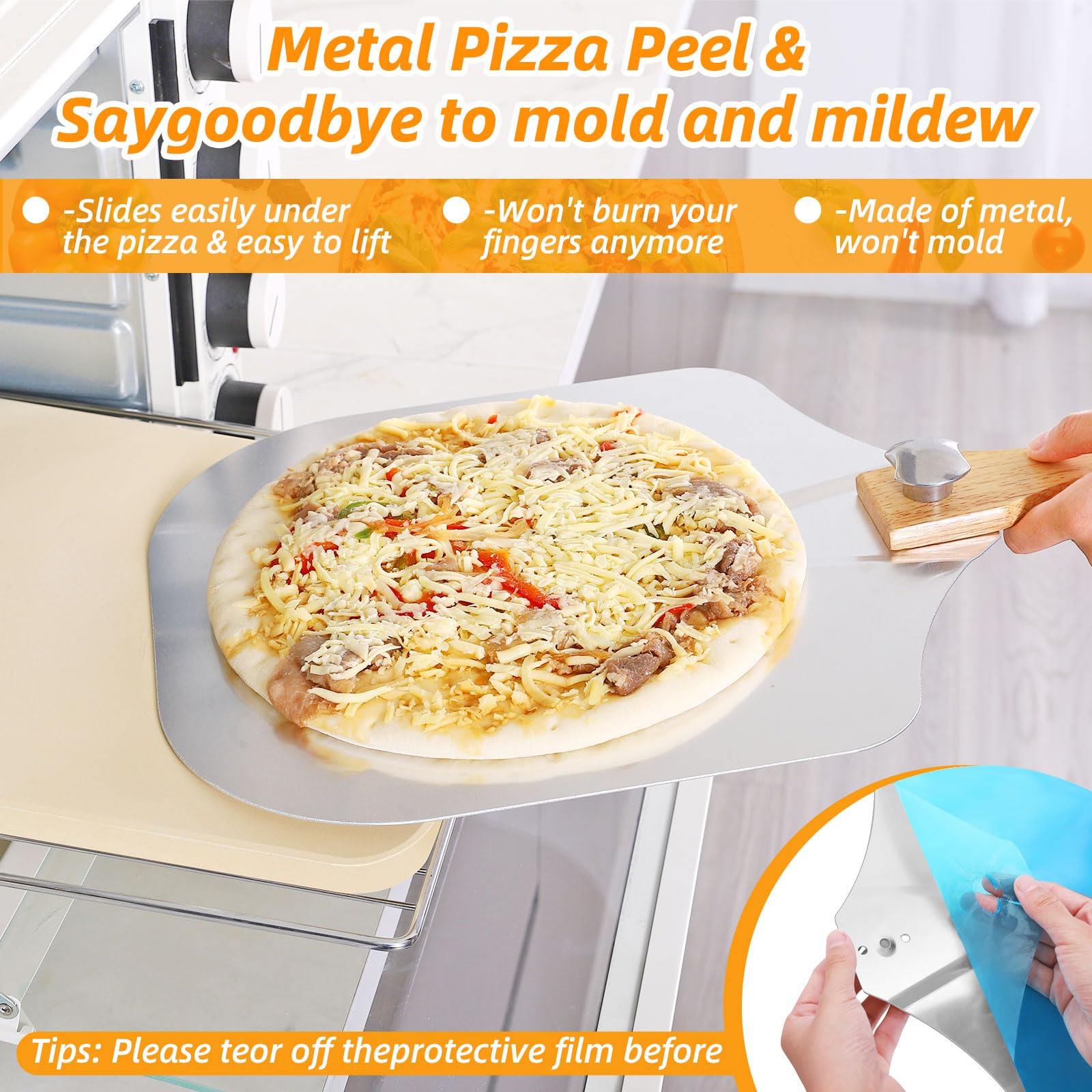 GOFOWRK stone placed inside oven demonstrating even heat distribution and professional results
