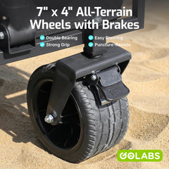 GOLABS folded compact in car trunk for easy storage and transport convenience
