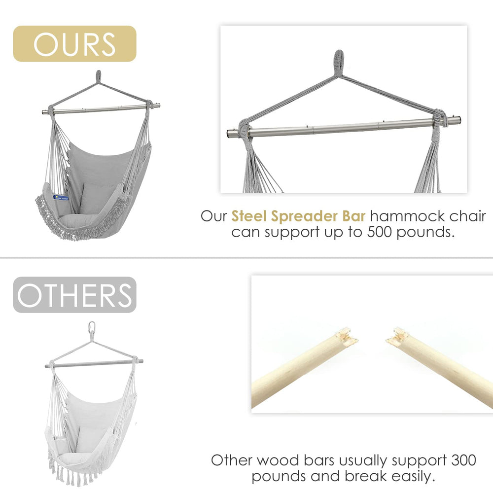 Gold Armour stainless steel spreader bar demonstrating sturdy support and balanced weight