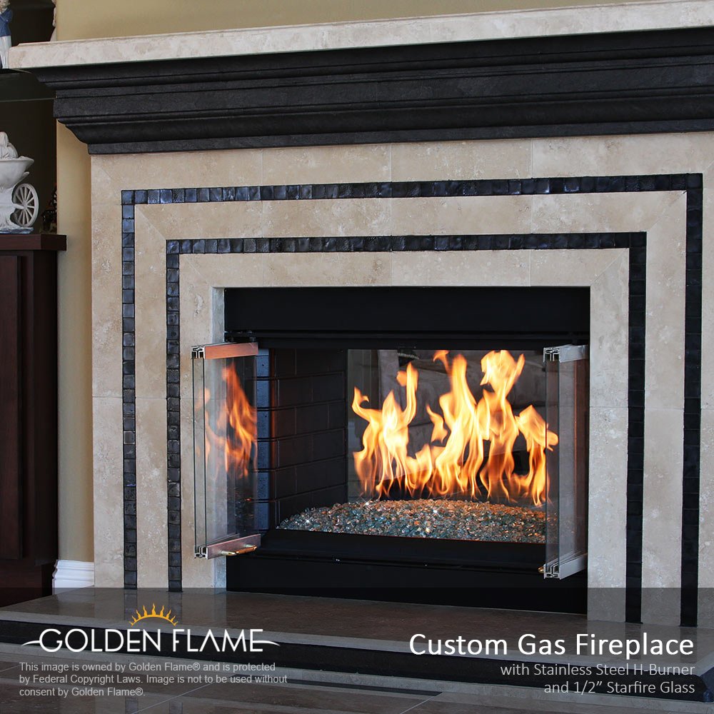 Golden Flame closeup of machine‑drilled ports highlighting even flame distribution benefit