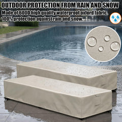 GoldenRaindrop fastening strap and clip securing cover to furniture legs for wind stability