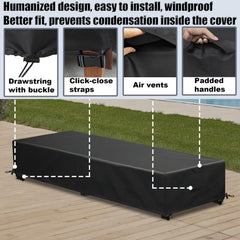 GoldenRaindrop fastening straps and drawstring securing cover in wind