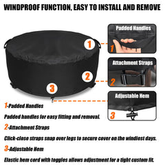 GoldenRaindrop top handle for easy lift and removal, improves quick installation