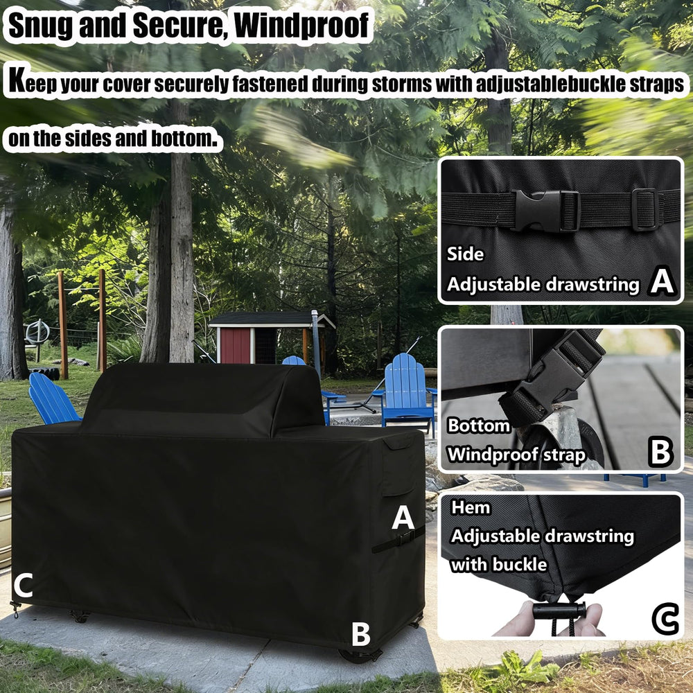 GoldenRaindrop side handle and strap detail for easy removal and secure fit