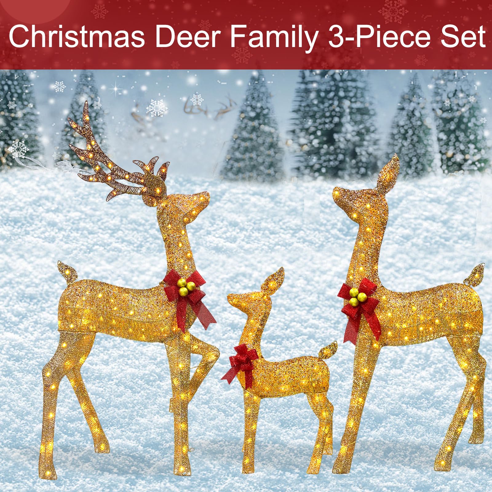 Goldleaf buck lit showing 100 LED flicker effect and warm ambiance