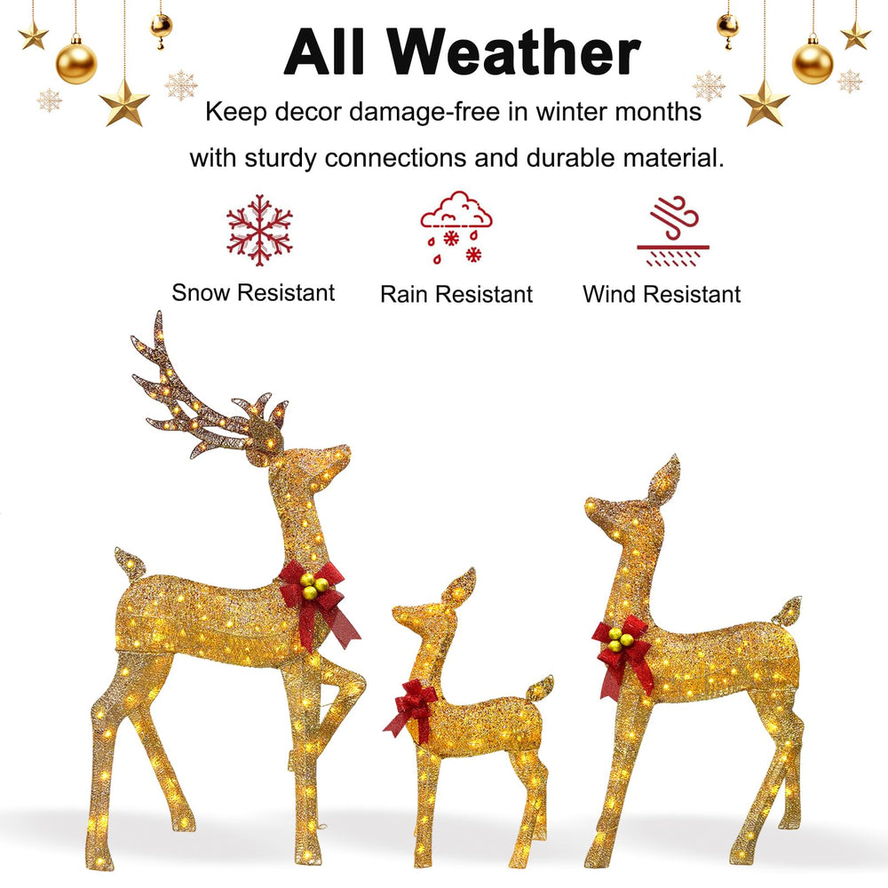 Goldleaf nocturnal lawn display with warm LEDs creating welcoming glow