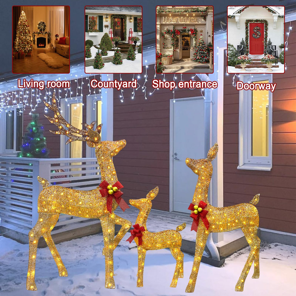 Goldleaf porch styling with garland showing cohesive holiday decor