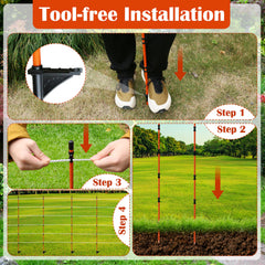 Goldshire detailed image of sharp spike end for easy ground penetration and stability