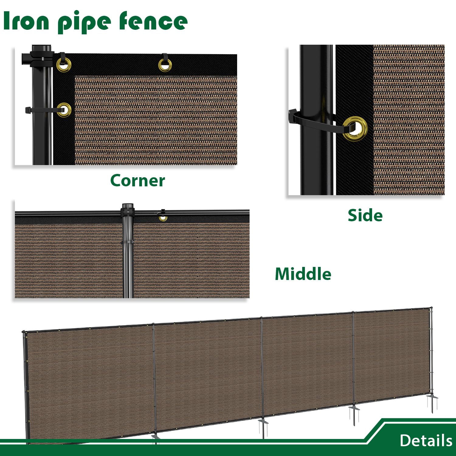 Goleray closeup of woven polyethylene texture showing durable tear-resistant benefit