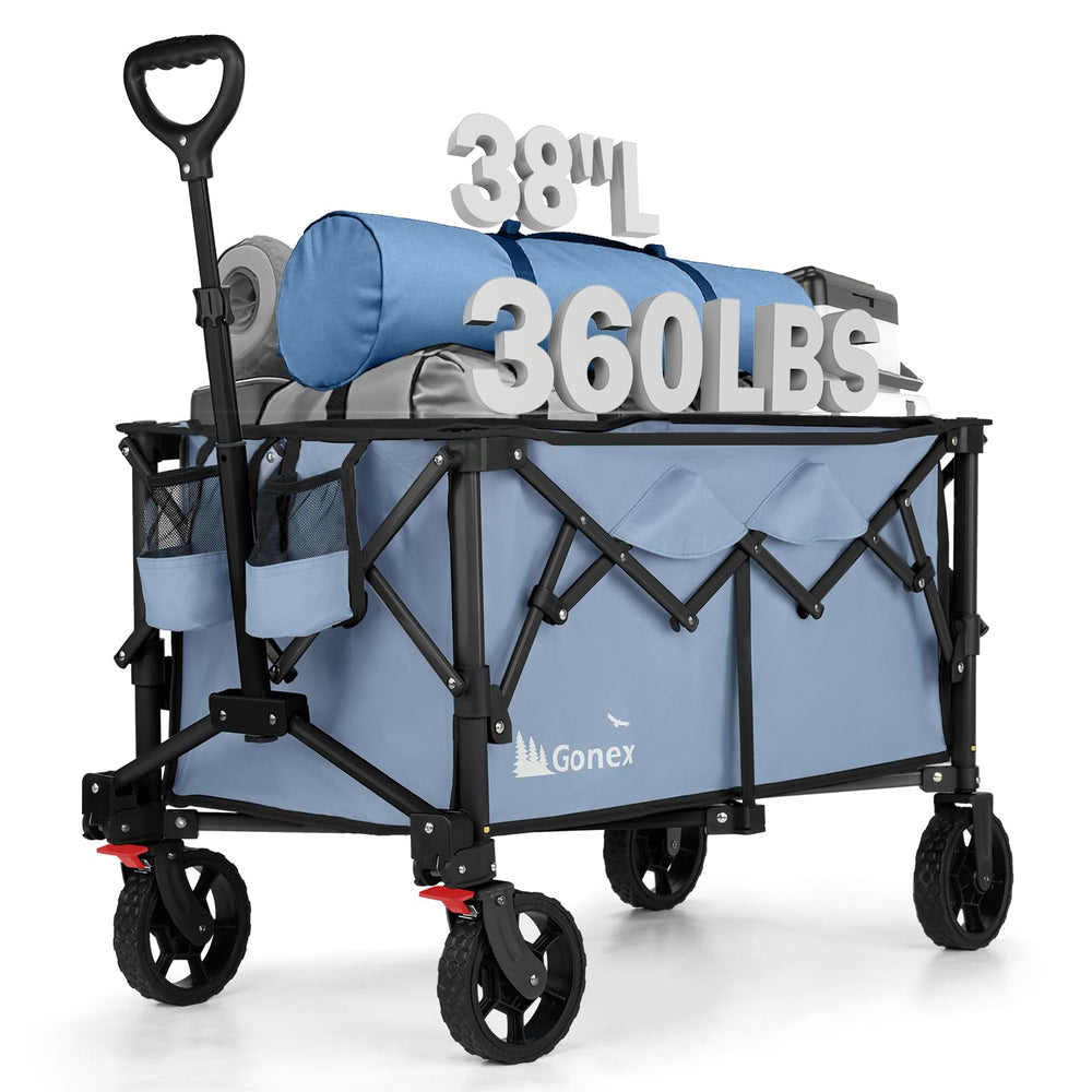 Gonex front view showing wagon packaging and large capacity benefit