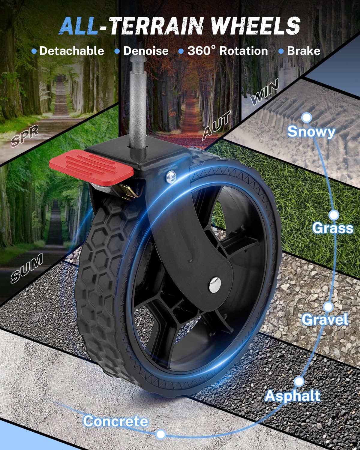 Gonex adjustable handle extended showing ergonomic pulling comfort