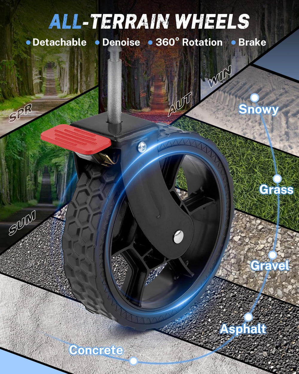Gonex adjustable handle extended showing ergonomic pulling comfort
