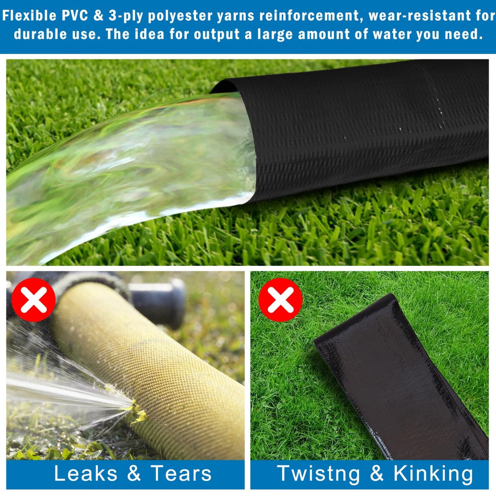 Gonioa hose fitted to a 1.5" Schedule 40 PVC pipe demonstrating correct compatibility