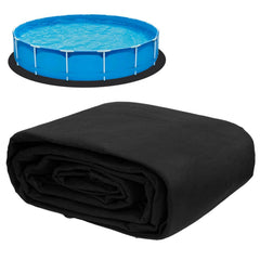 Gonioa front packaging showing 12 ft pool pad protecting liner