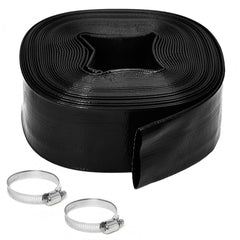Gonioa front view of 2"x50' backwash hose showing durable construction and fit