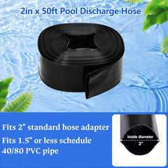 Gonioa hose collapsed flat for compact storage and easy transport