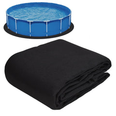 Gonioa front view of 10 ft pool pad showing full round shape and protective layer