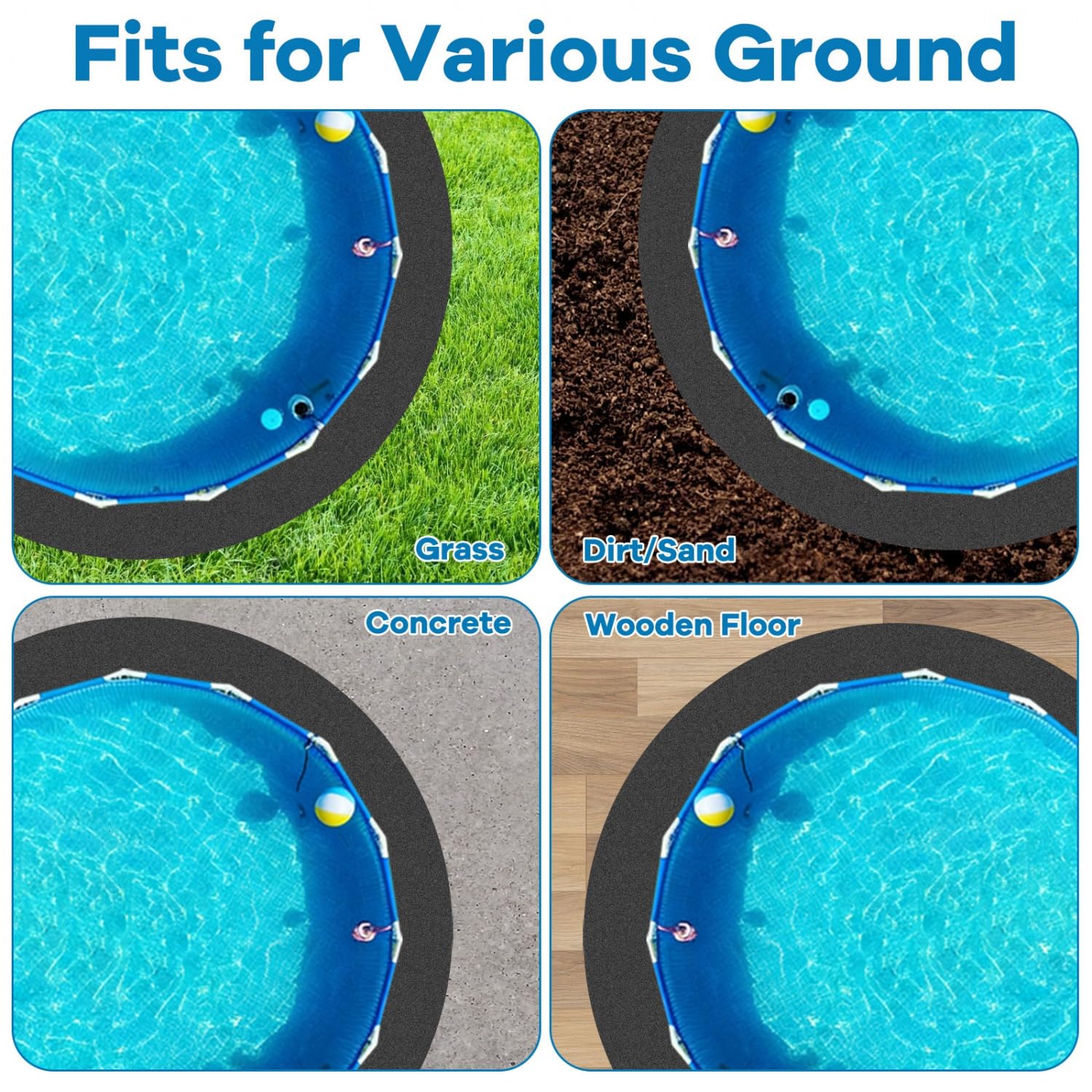 Gonioa pad on concrete illustrating stable, moisture-permeable underlay benefit