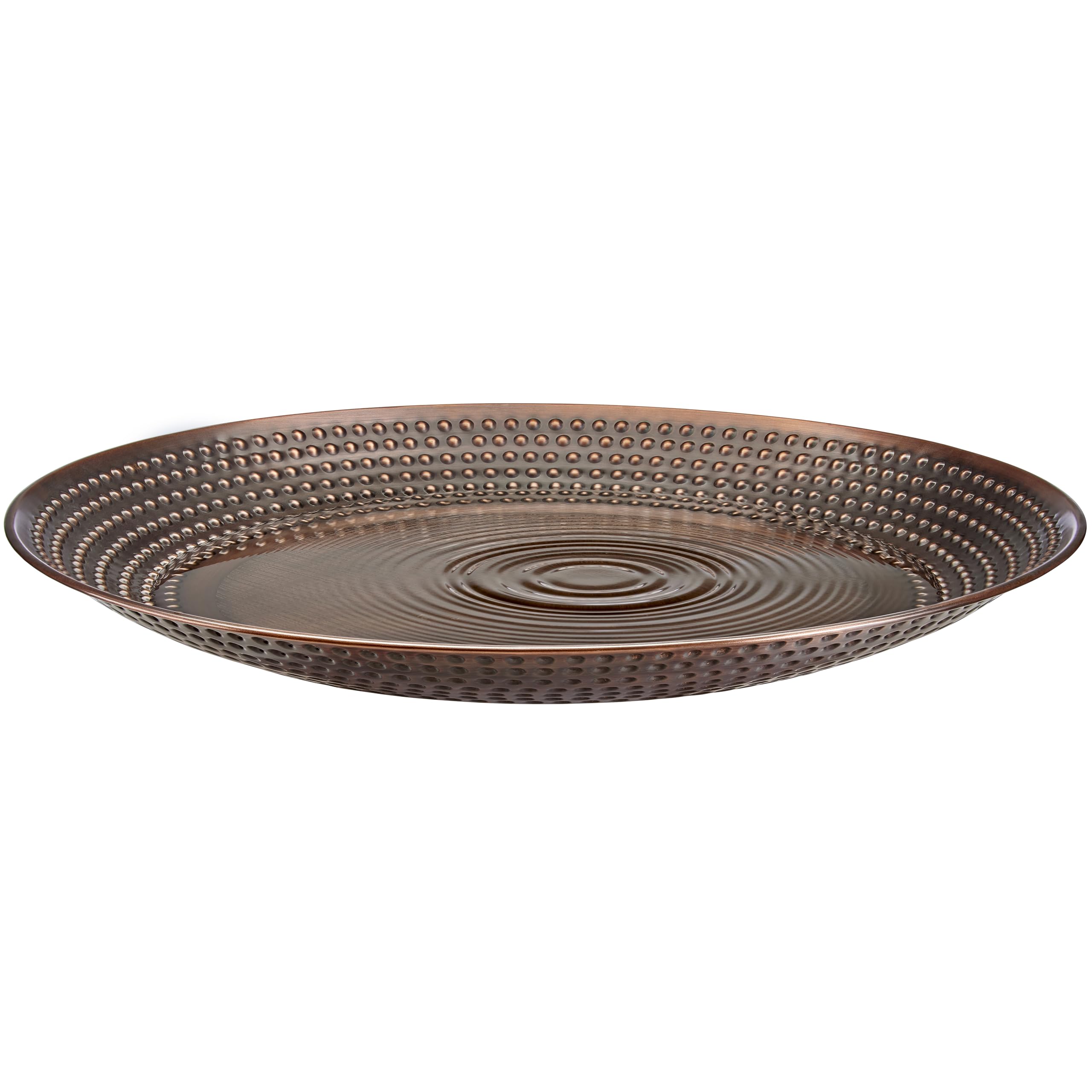 Good Directions front view of copper basin showing overall shape and bronze finish benefits curb appeal