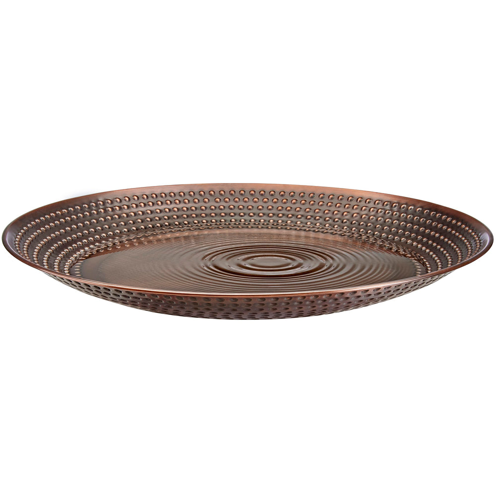 Good Directions front view of copper basin showing overall shape and bronze finish benefits curb appeal