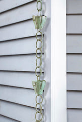 Good Directions Crocus cup close-up highlighting handcrafted copper detail and weather protection