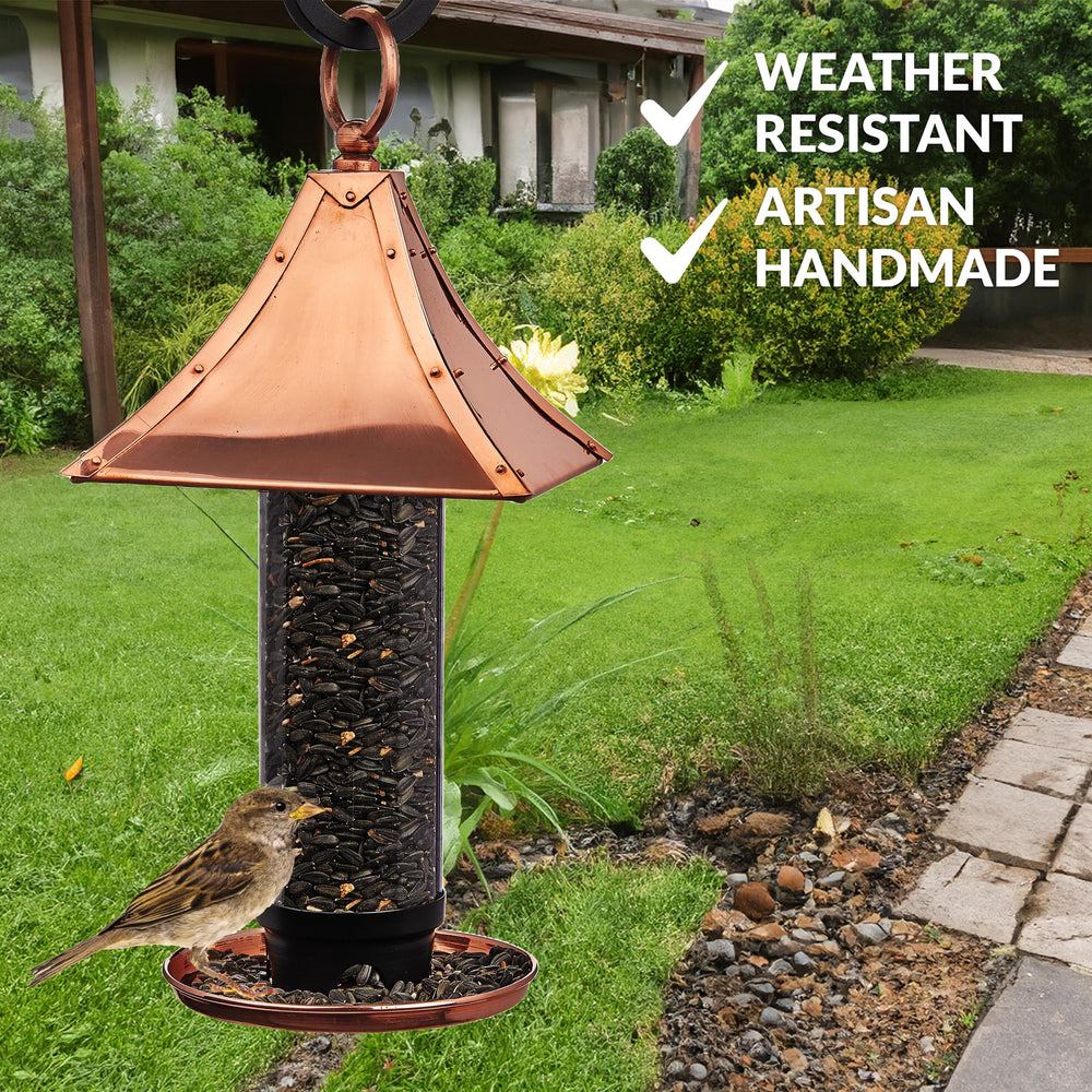 Good Directions roof detail showing polished copper and rivets for durable weather protection
