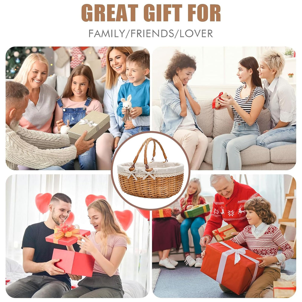 Good GAIN basket next to a hand and phone to show scale and portable convenience